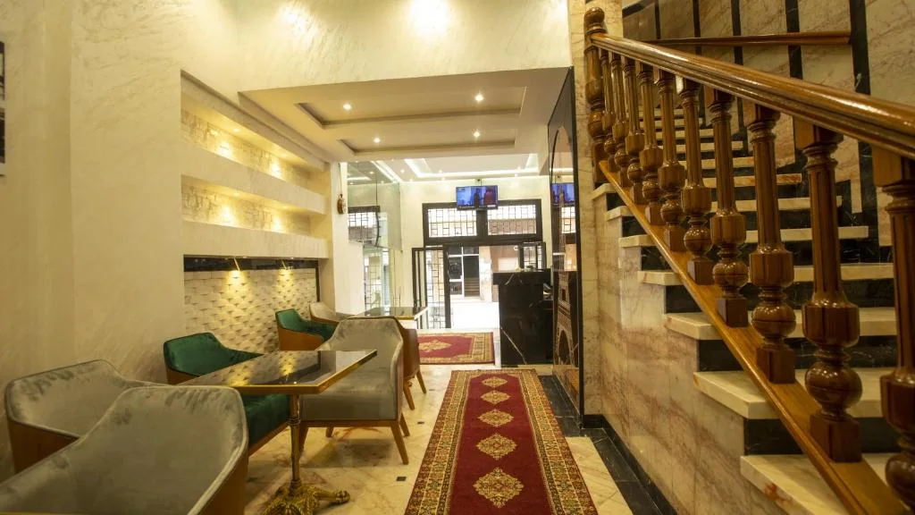 Hotel De Paris Casablanca lobby and staircase