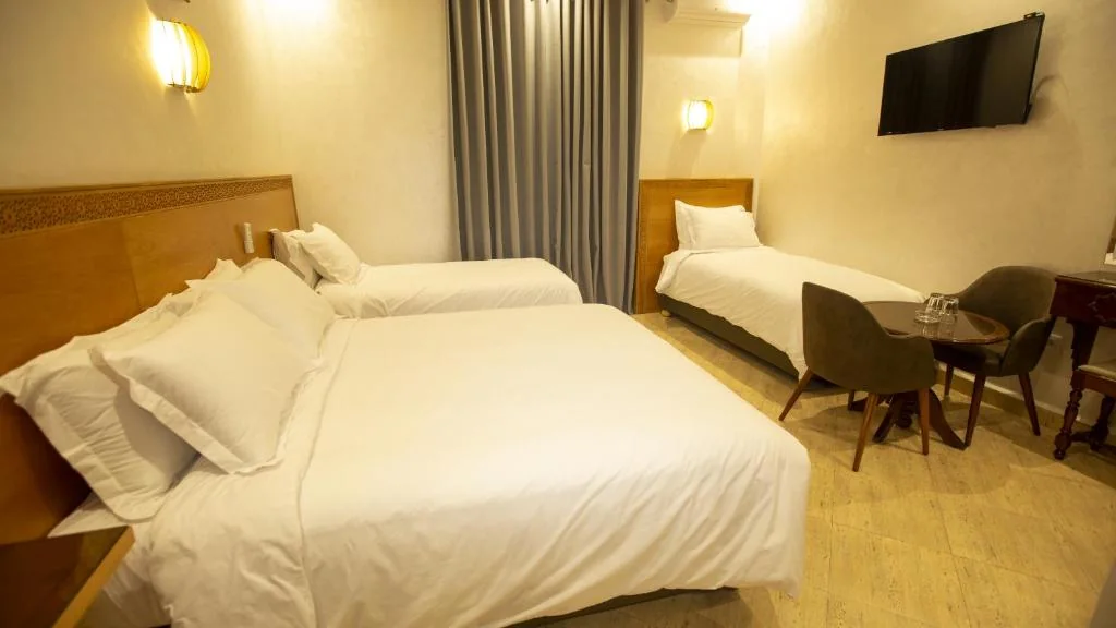 Triple guest room at Hotel De Paris Casablanca
