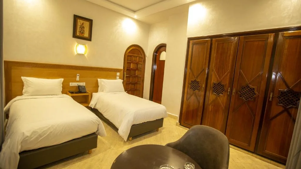 Twin room at Hotel De Paris Casablanca